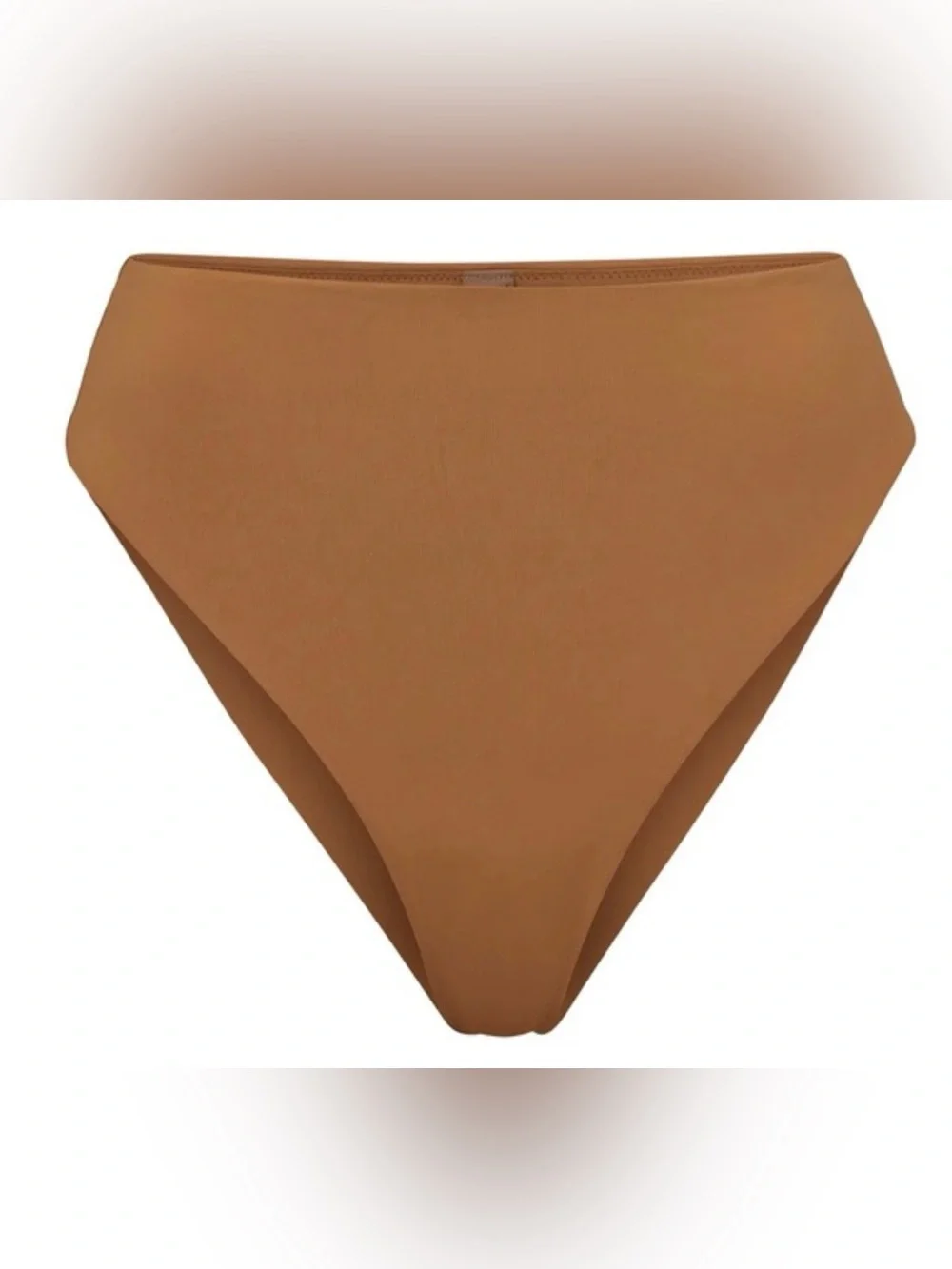 SKIMS Recycled Swim Mid Waist Bottom in Almond Size Medium New with Tag